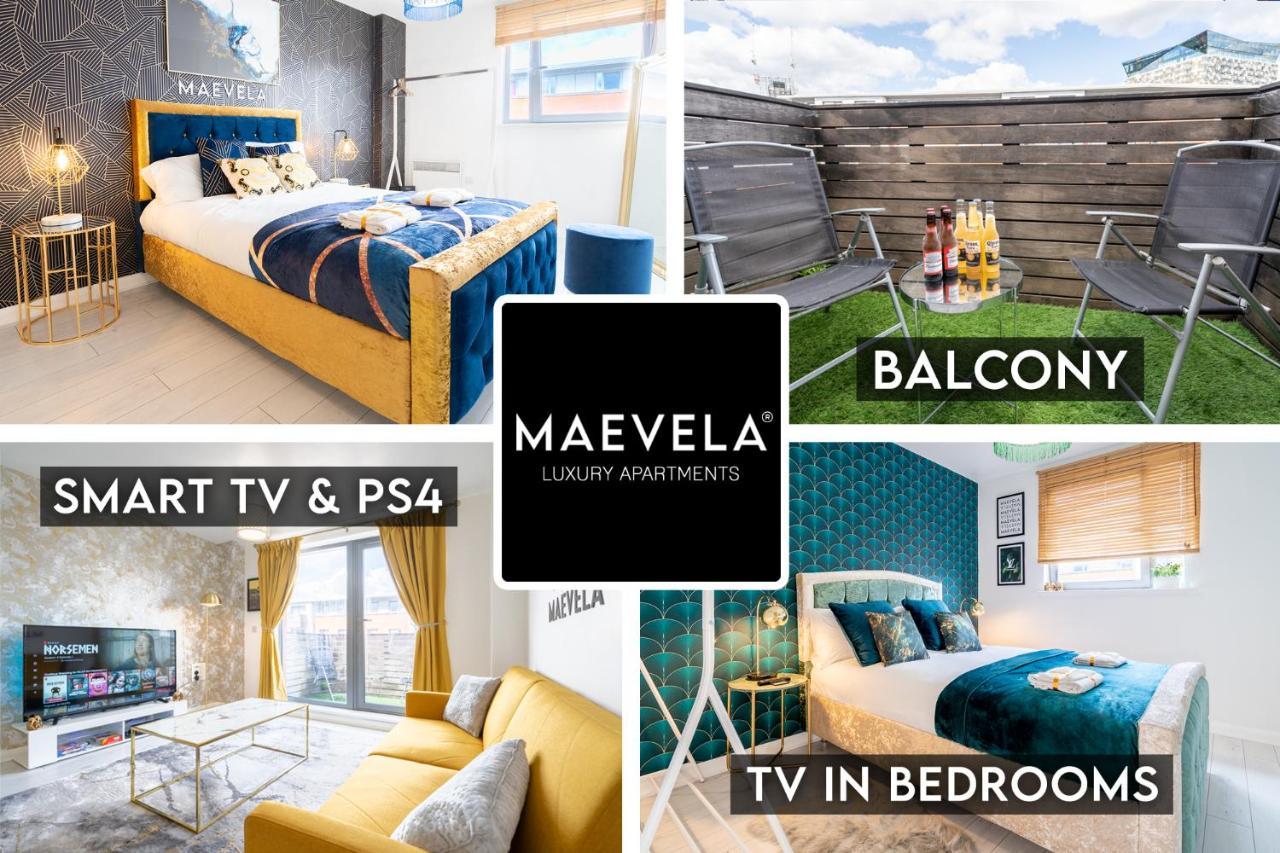 Maevela Apartments - Ultra Lavish Luxury 2 Bed Apartment City Centre - With Balcony - Free Secure Parking - Ps4 & Smart Tv'S เบอร์มิงแฮม ภายนอก รูปภาพ